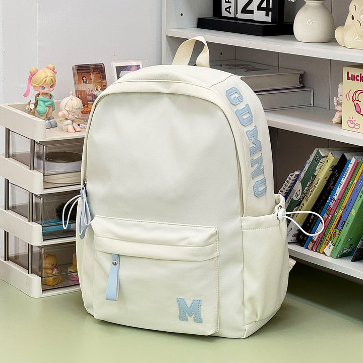 Stylischer Canvas-Rucksack mit plüschigem Schlüsselanhänger Karnz