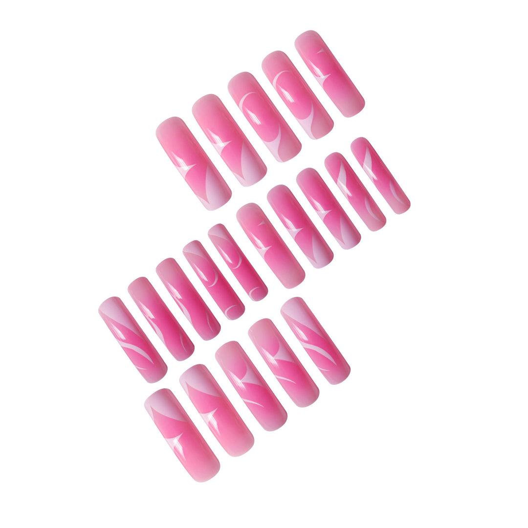 Elegante Kunstfertigkeit Press-On Nagelset Karnz