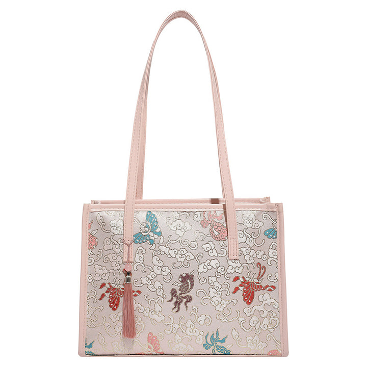 Bestickte Schmetterlingsmuster-Handtasche Karnz