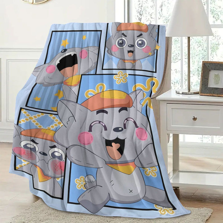 Cartoon Charakter Fleece Decke