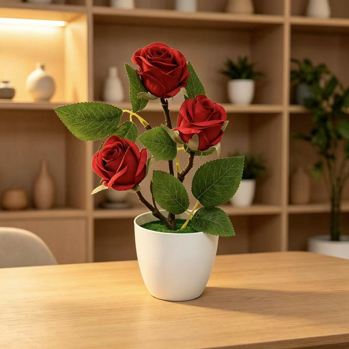 Elegante Künstliche Rosenpflanzenanordnung für die Wohnkultur