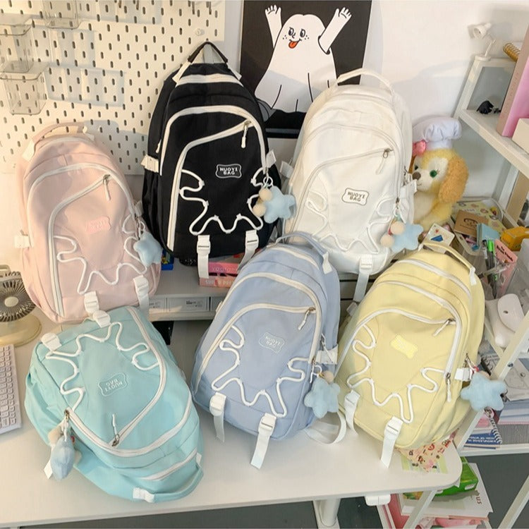 Verspielter Charakter Bestickter Rucksack Karnz