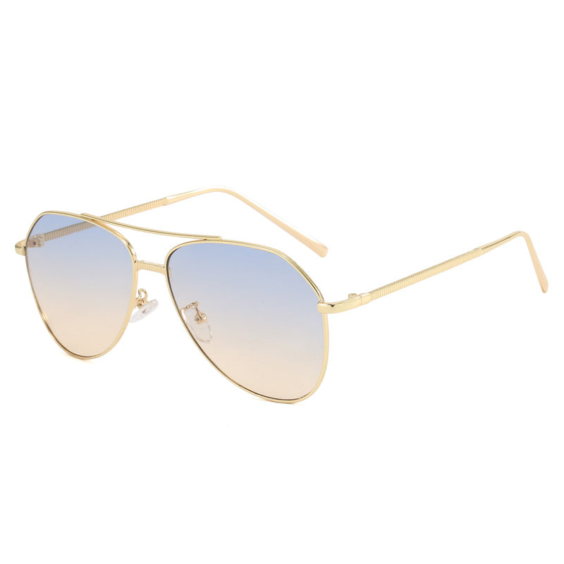 Damen trendige Aviator Sonnenbrille mit dezentem Farbverlauf Karnz