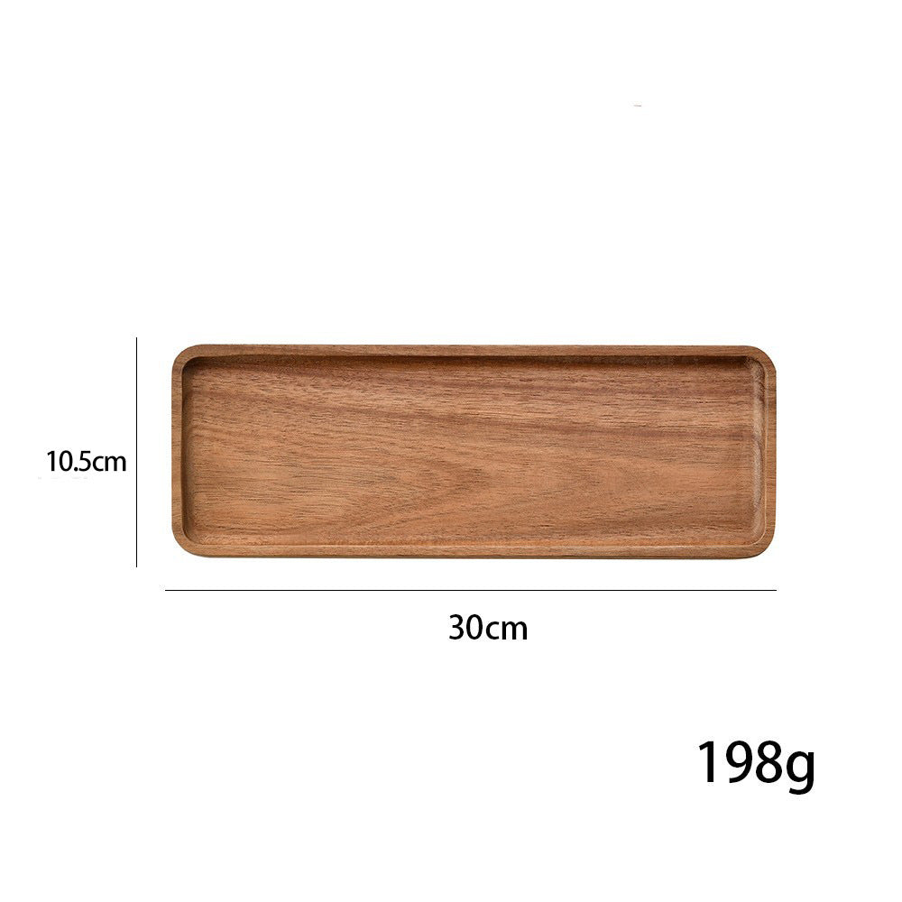 Elegantes Holzserviertablett mit Erhöhter Kante Karnz