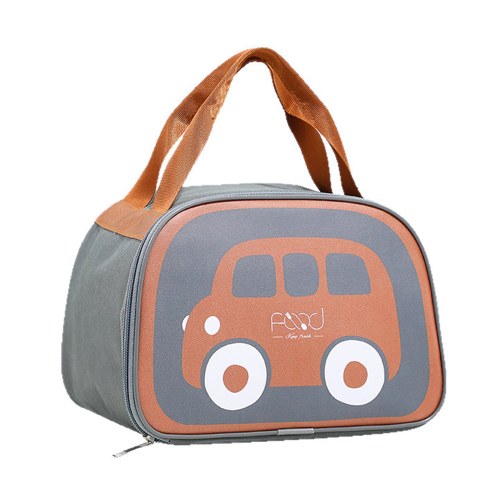 Isolierte Lunchbox mit lustigem Fahrzeugdesign Karnz