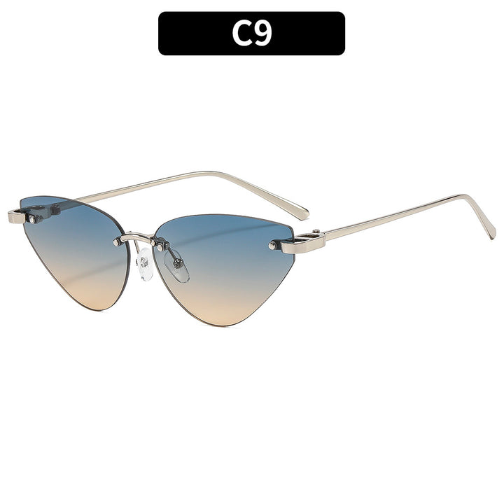Chice Cat-Eye Sonnenbrillen mit Verlaufslinsen