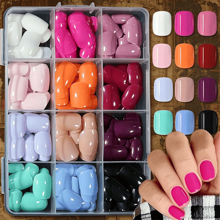 Vielseitiges Soft Gel Nagel Tip Set Karnz