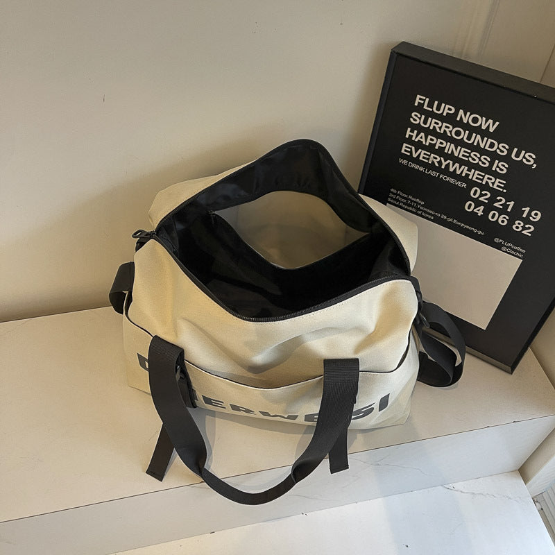 Stylische Canvas Reisetasche