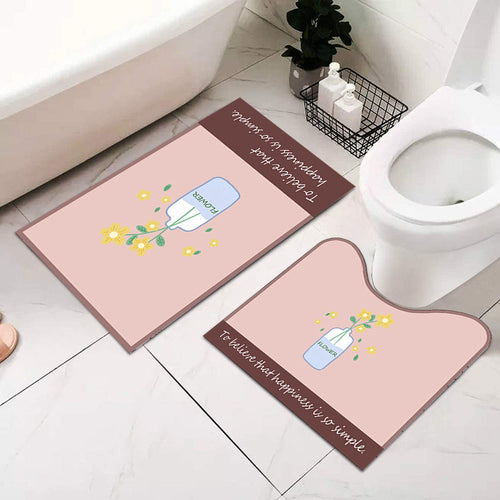 Weiches saugfähiges Badezimmermatte-Set