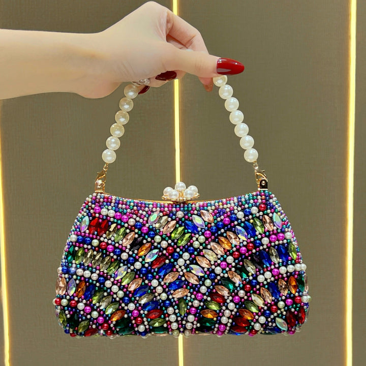 Dekorative Perlenbesetzte Abendhandtasche