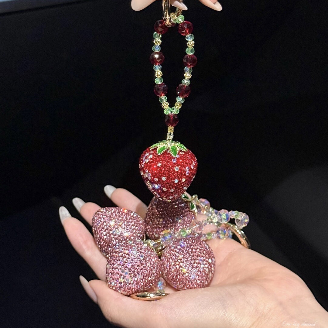 Erdbeer Charm Schlüsselanhänger Halter Karnz