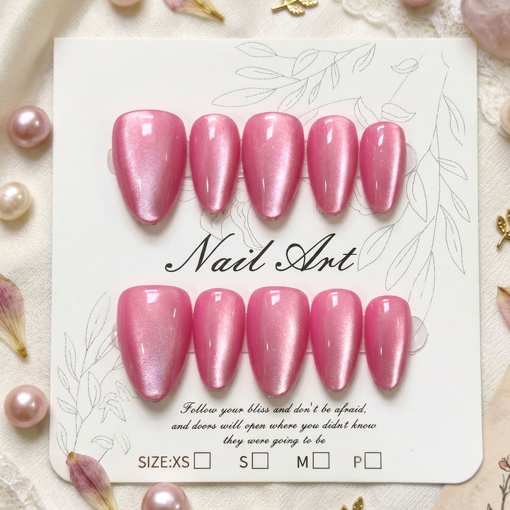 Premium Langanhaltende Press-On Nagelset