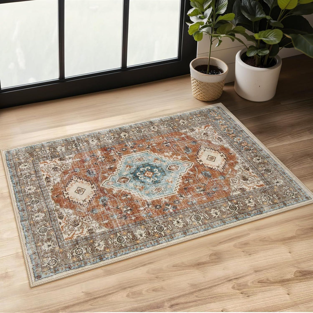 Vintage-inspirierter dekorativer Teppich