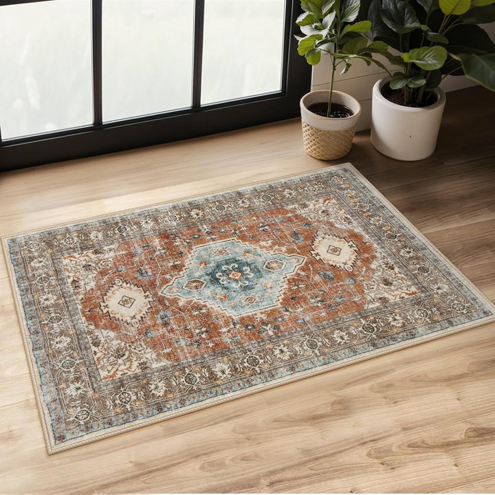 Vintage-inspirierter dekorativer Teppich