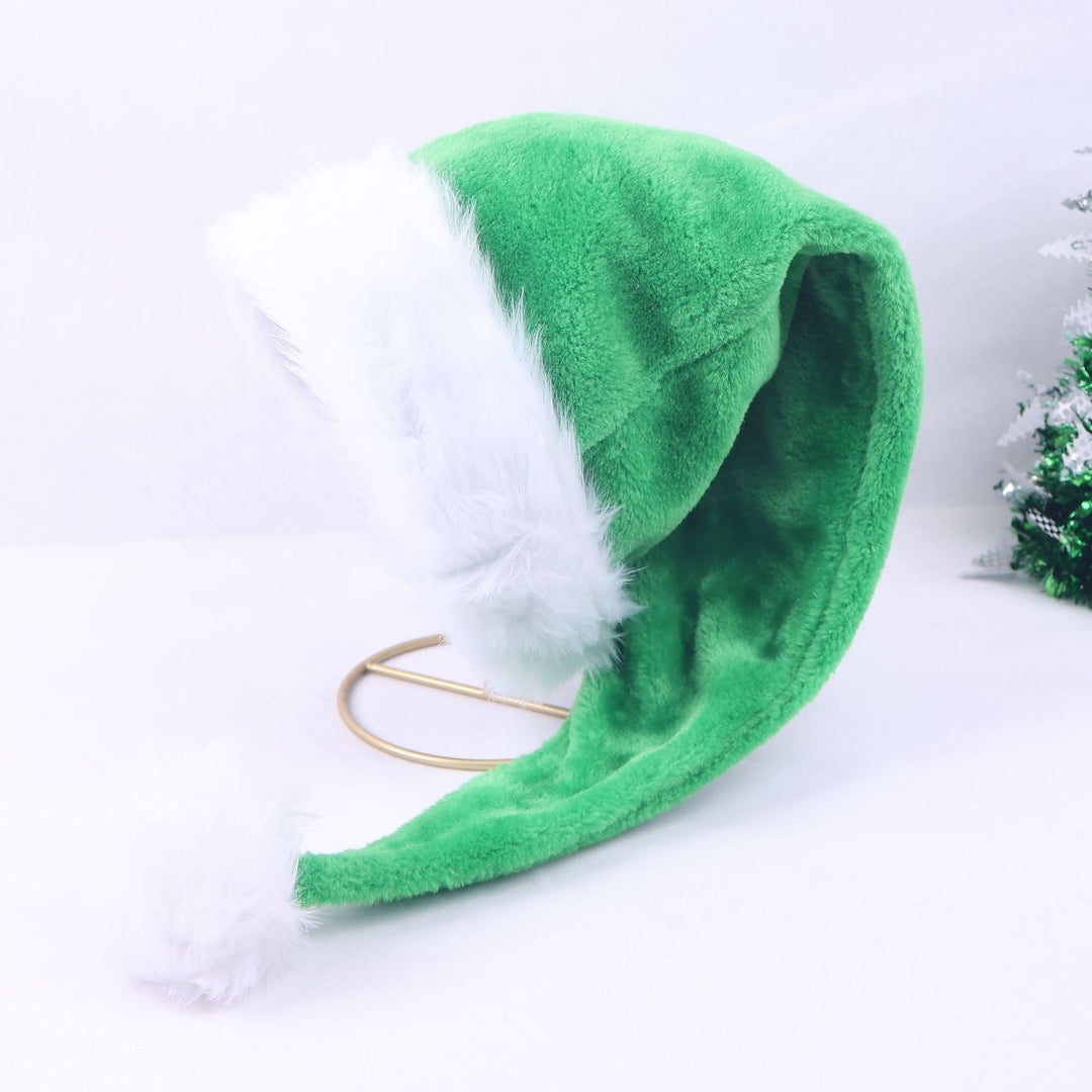 Weihnachtsmütze mit Plüschbesatz