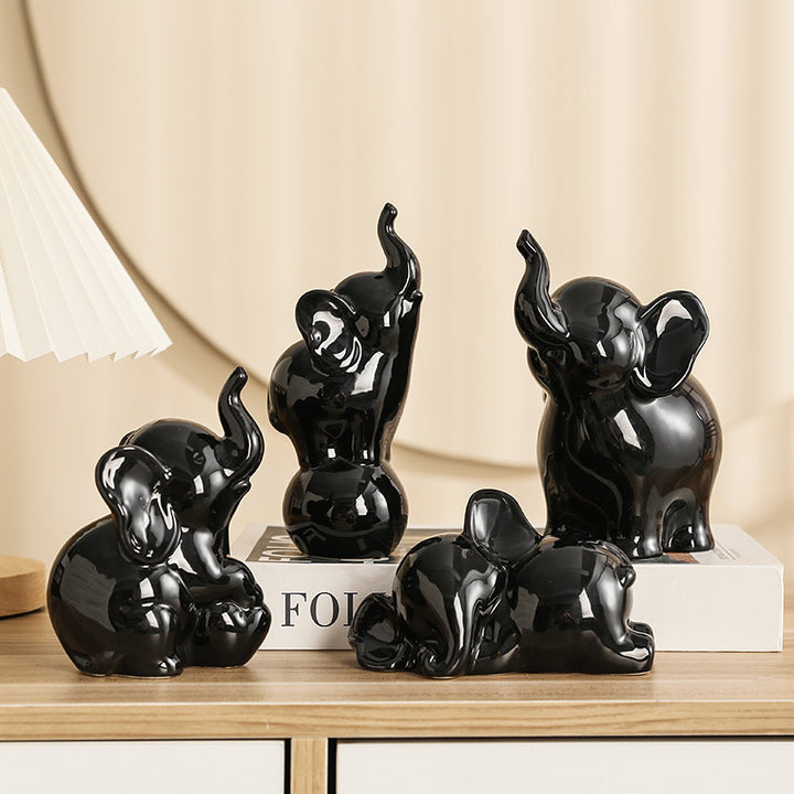 Verspielte und elegante Elefanten-Dekorationsfigur Karnz