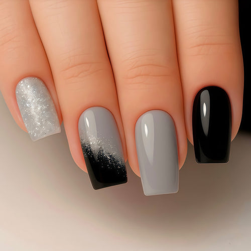 Glamouröse Ombre Press-On Nagelset Karnz