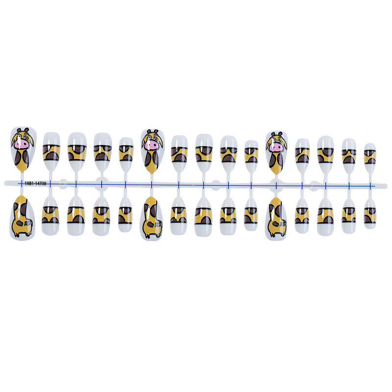 Kreatives tierisches Druck-Nagel-Set Karnz