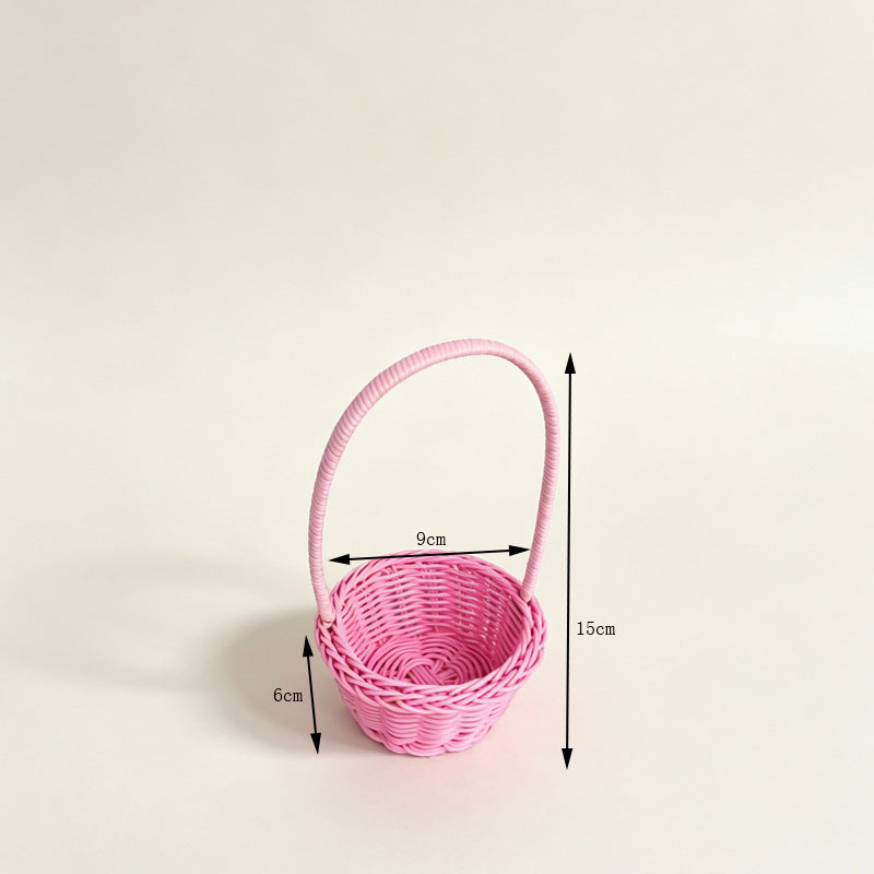 Dekorative Miniatur Geflochtene Korb Karnz