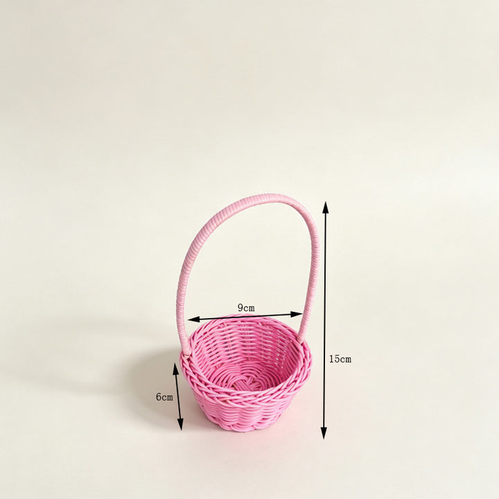Dekorative Miniatur Geflochtene Korb Karnz