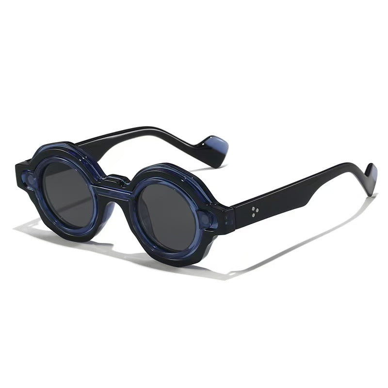Damen modische Sonnenbrille mit einzigartigem Runddesign Karnz
