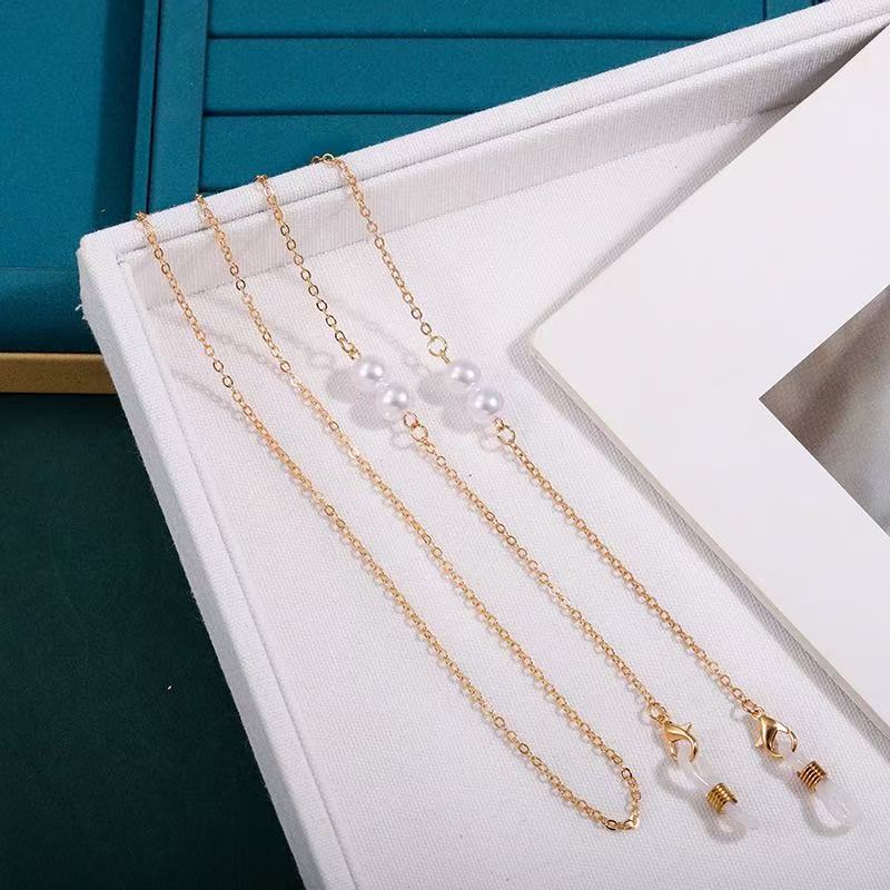 Stylische Perlenbrillekette Karnz