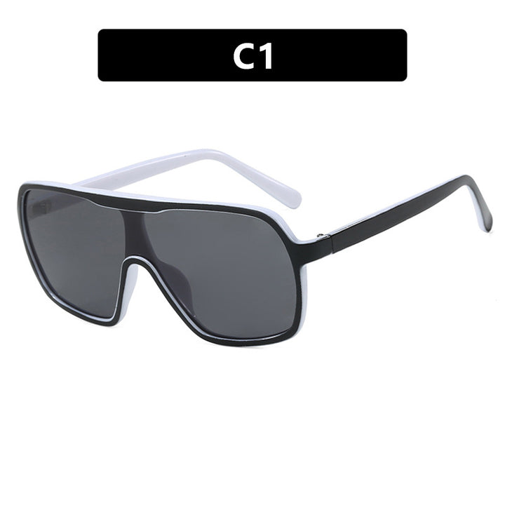 Damen oversized Sonnenbrille mit breitem Rahmen Karnz