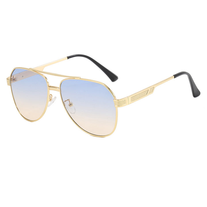 Damen elegante Aviator-Sonnenbrille mit robustem Metallrahmen und UV-Schutz Karnz