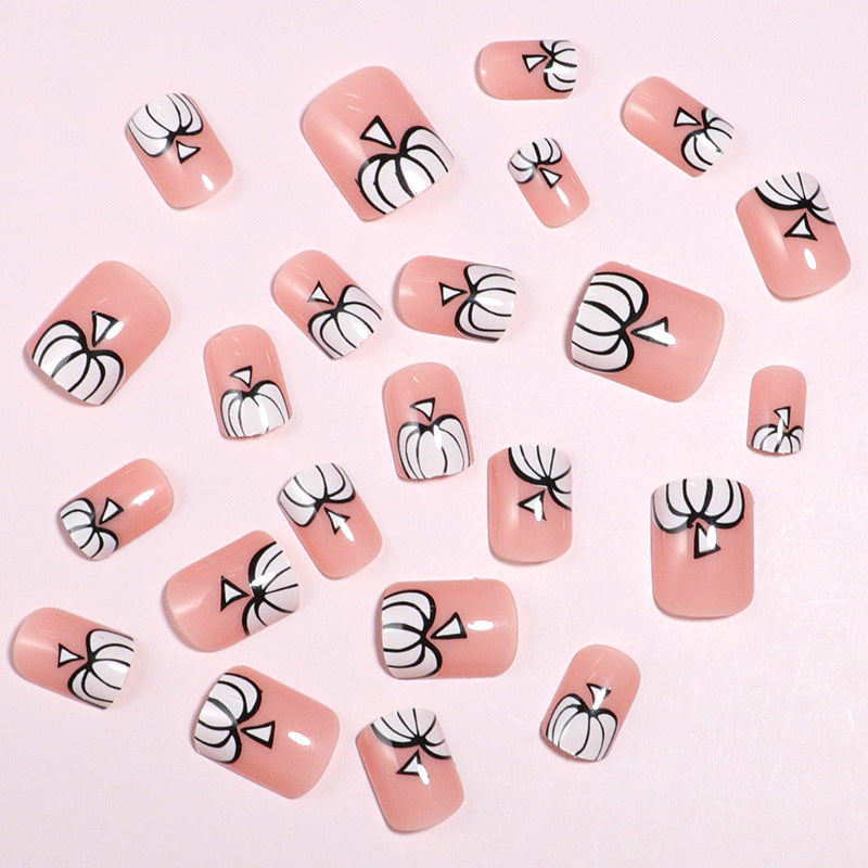 Künstlerisches Halloween-Themen Press-On Nagelset Karnz 1787225300