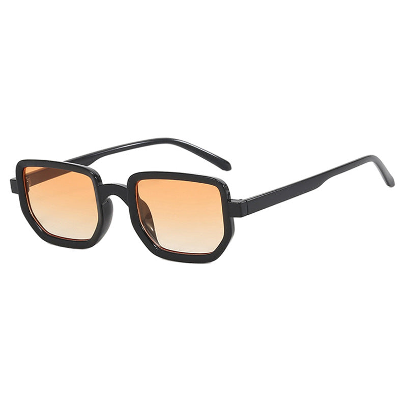 Damen geometrische Sonnenbrille mit modischem Rahmen und schützenden Gläsern Karnz