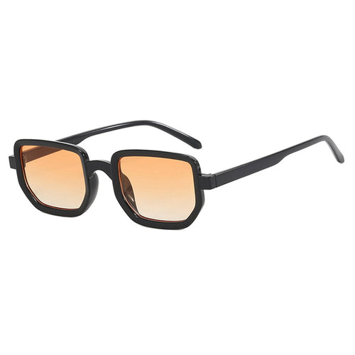Damen geometrische Sonnenbrille mit modischem Rahmen und schützenden Gläsern Karnz