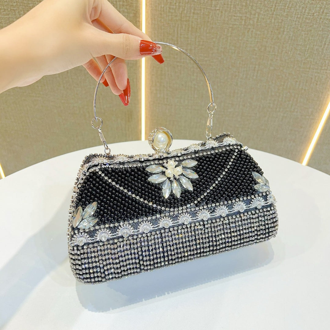 Beaded Abend Schultertasche