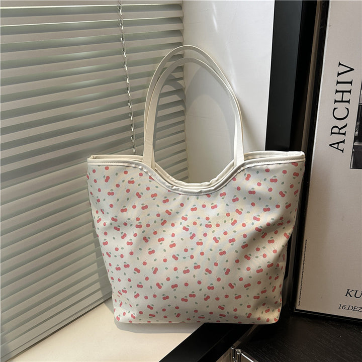 Blumenmuster Einkaufs-Totetasche Karnz