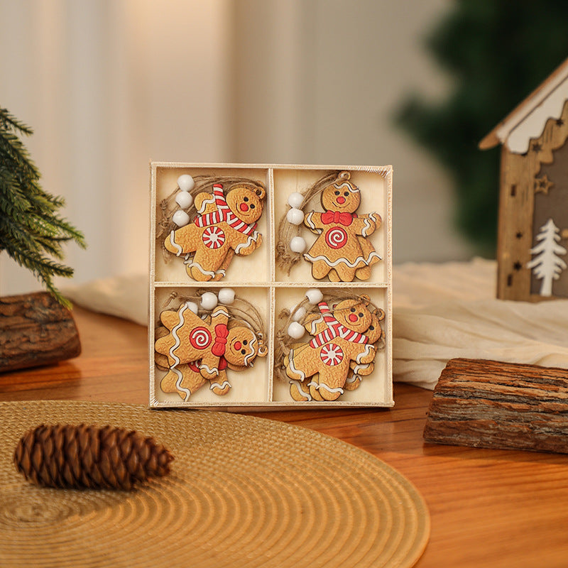Dekorativer Lebkuchenmann Ornament Karnz