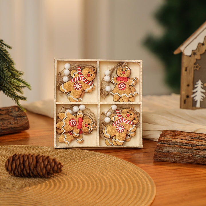 Dekorativer Lebkuchenmann Ornament Karnz