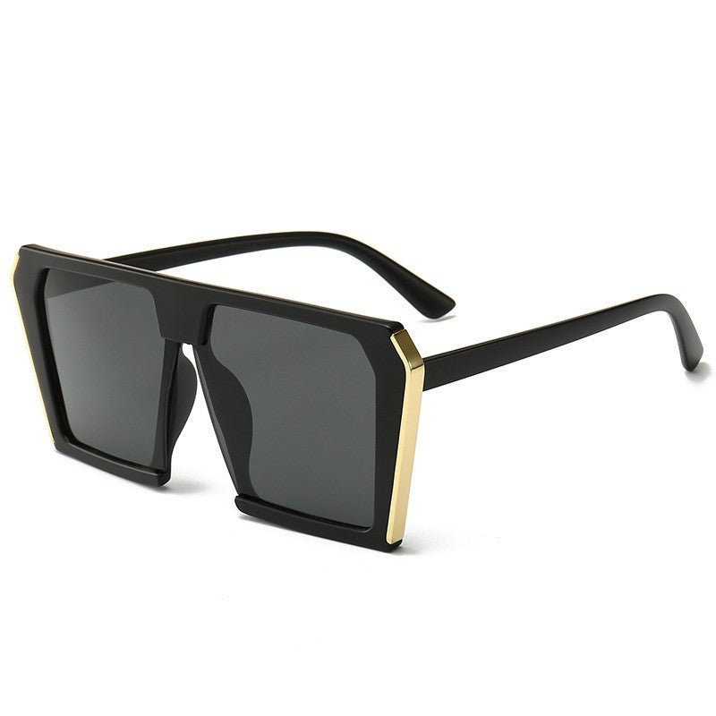 Damen stilvolle geometrische Sonnenbrille im kantigen Design Karnz