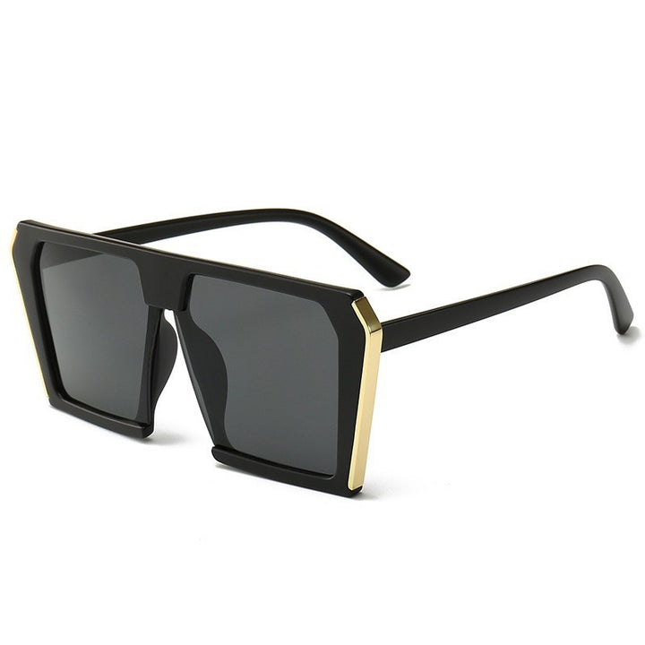 Damen stilvolle geometrische Sonnenbrille im kantigen Design Karnz