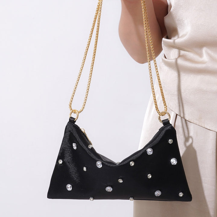 Luxuriöse Satin-Abendhandtasche