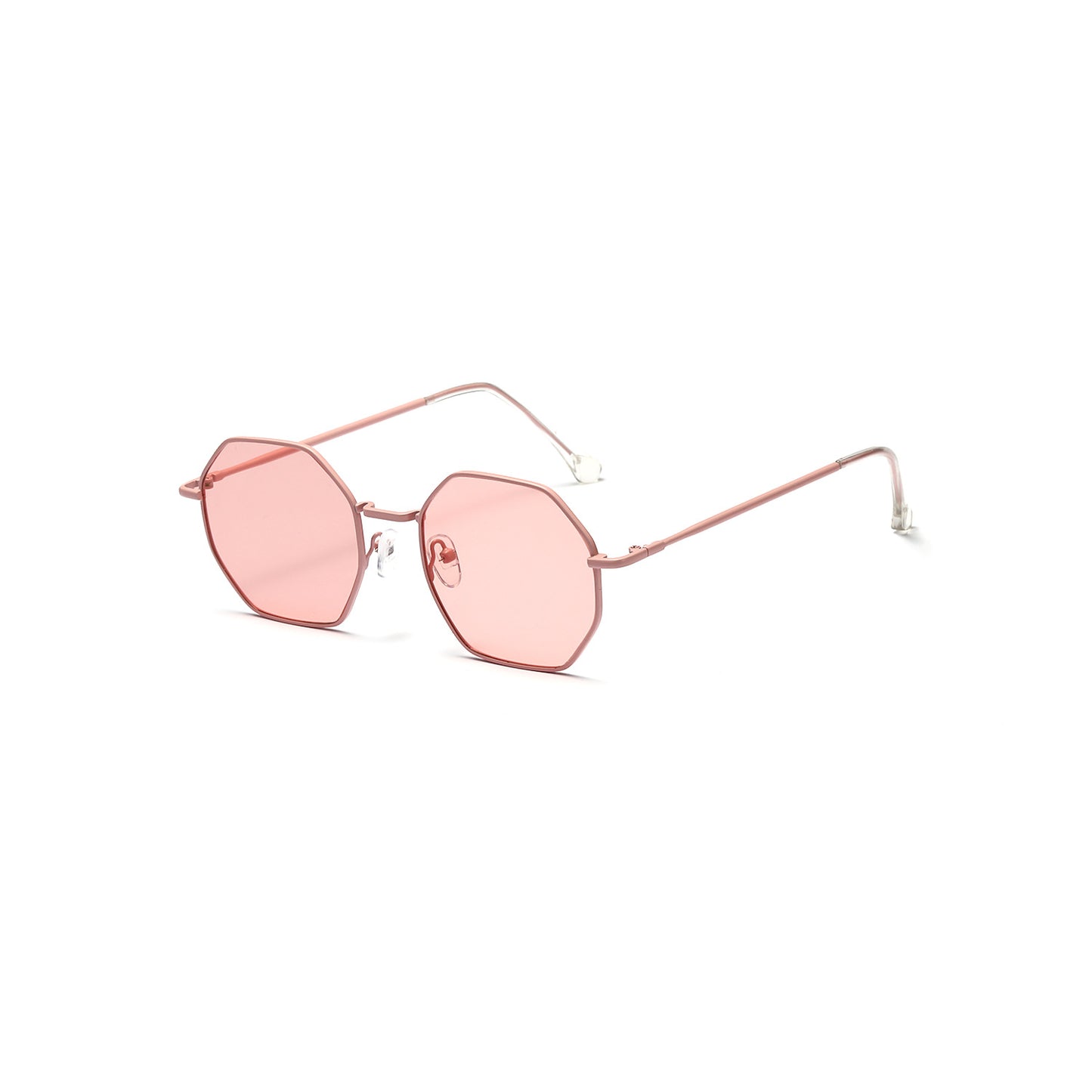 Damen octagonale Sonnenbrille mit eleganten Metallakzenten Karnz