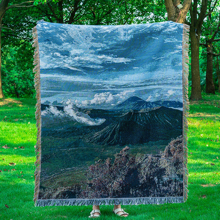 Landschaftsthemen Woven Throw Blanket