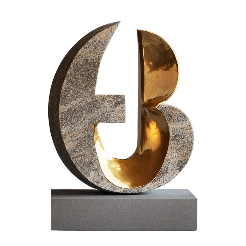 Abstrakte dekorative Knoten-Skulptur