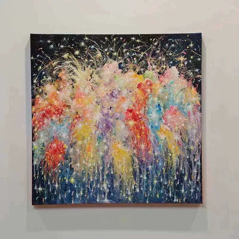 Farbenfrohe Abstrakte Leinwandkunst