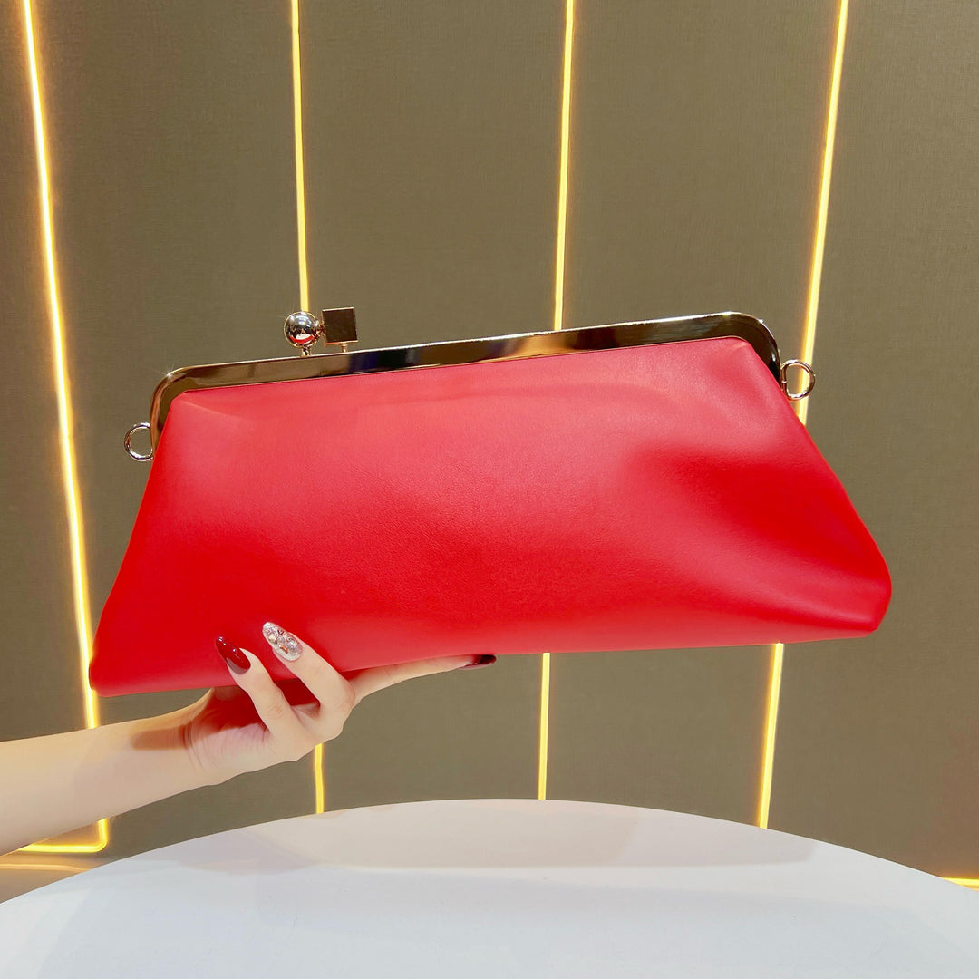 Stilvolle Satin Abend Clutch