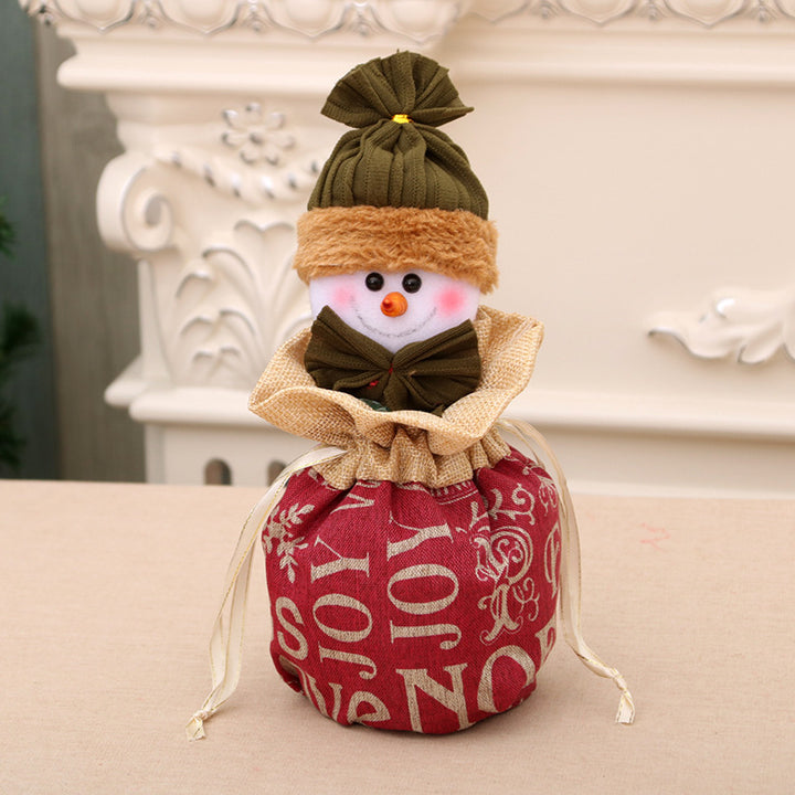 Dekorativer Schneemann Geschenktüte Karnz