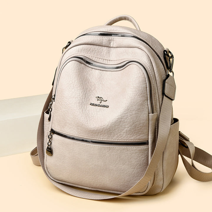 Vintage-inspirierter Leder-Rucksack Karnz