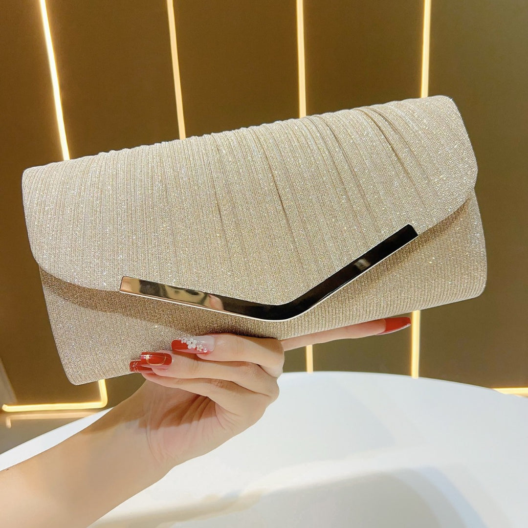 Elegante Plissierte Clutch-Tasche