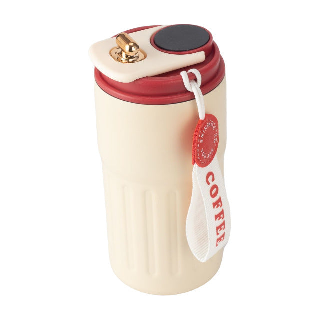 Damen isolierter Kaffeebecher mit praktischer Halteschlaufe Karnz