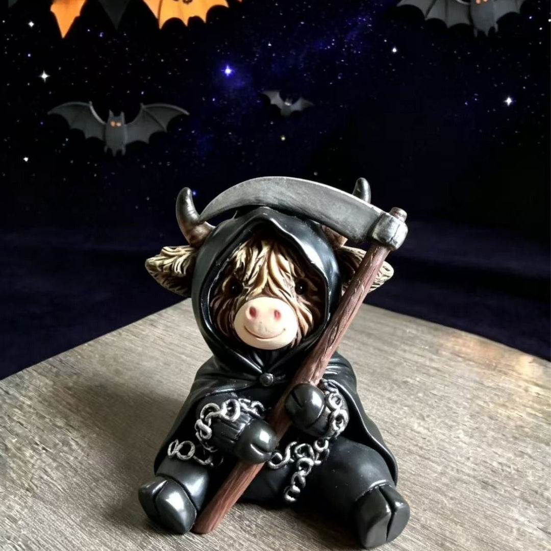 Lustige Halloween Kuh Figur Karnz