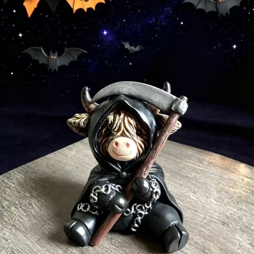Lustige Halloween Kuh Figur Karnz