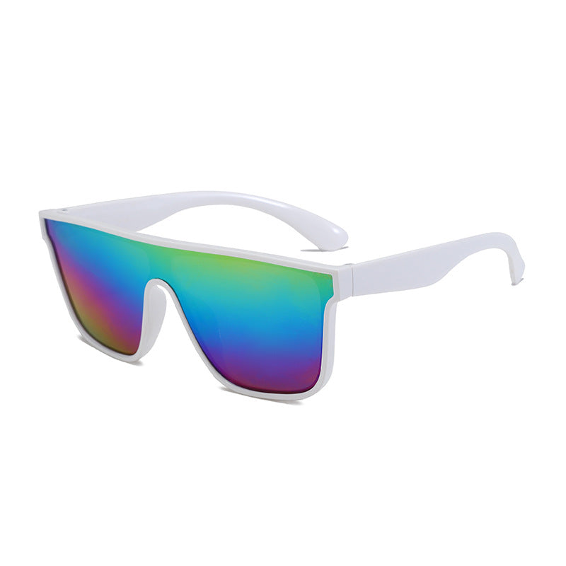 Damen Sportliche Sonnenbrille mit breitem Rahmen und polarisierenden Gläsern Karnz